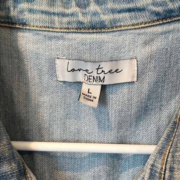 Love Tree Sky Blue Denim Dress - Picture 2 of 7